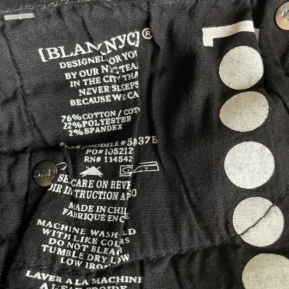 BlankNYC Black Skinny Jeans w/White Stripes B105 - Picture 13 of 13